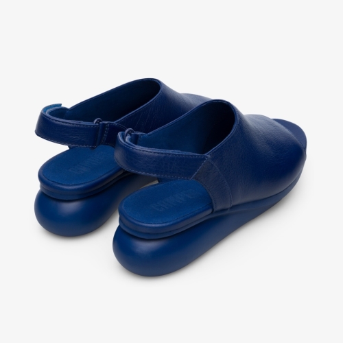 Camper Balloon Womens Wedge Sandals US-56897 Blue Clearance USA